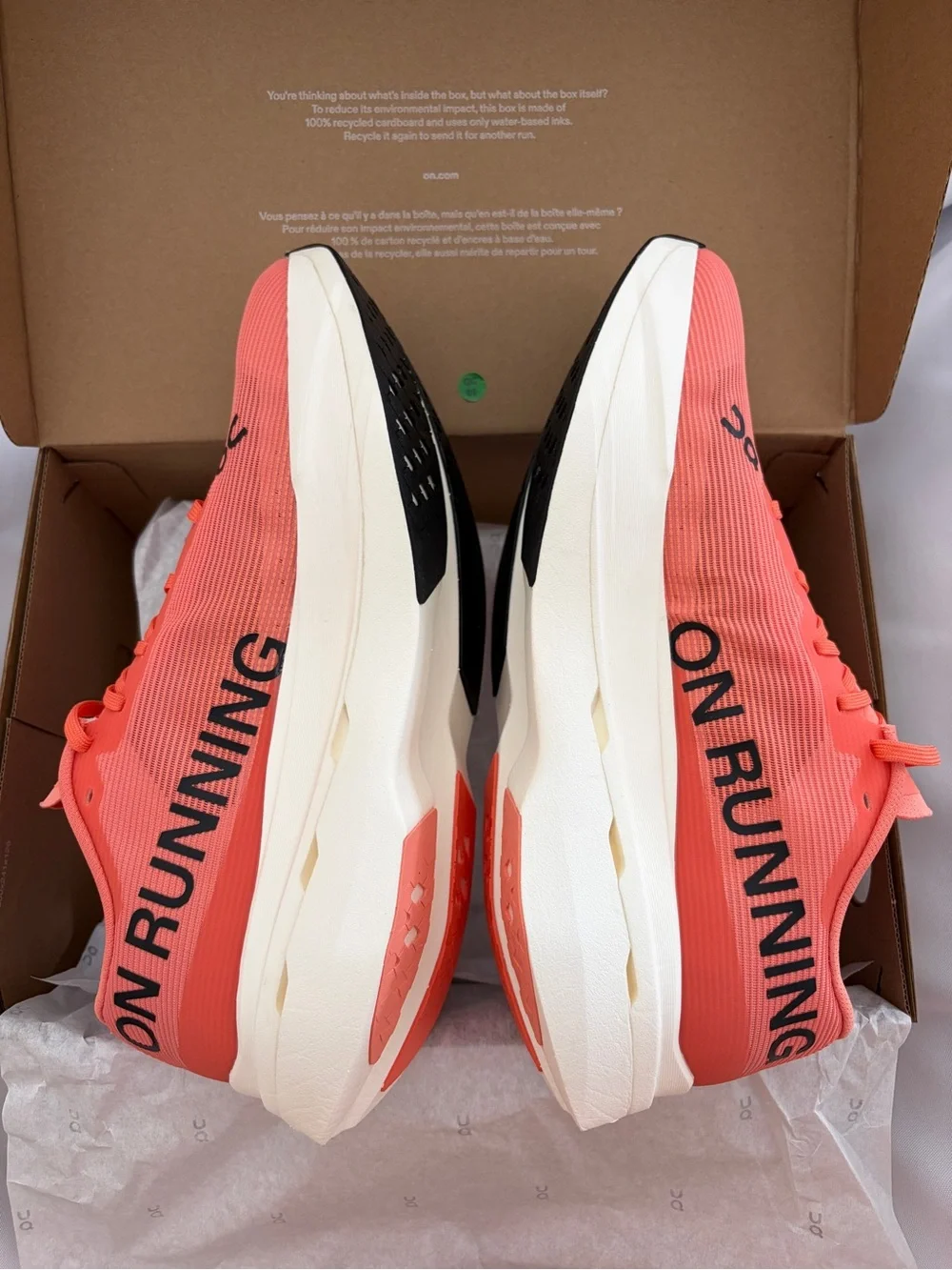 On Cloudboom Volt Shoes Men’s Size 10.5 Racing Running Sneakers Sunstone Reef